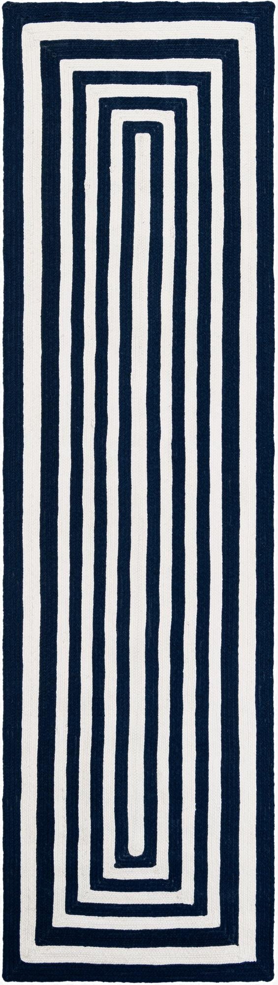  2' 7 x 10'  Hand Woven Eco Verse   Washable Indoor / Outdoor Runner Rug