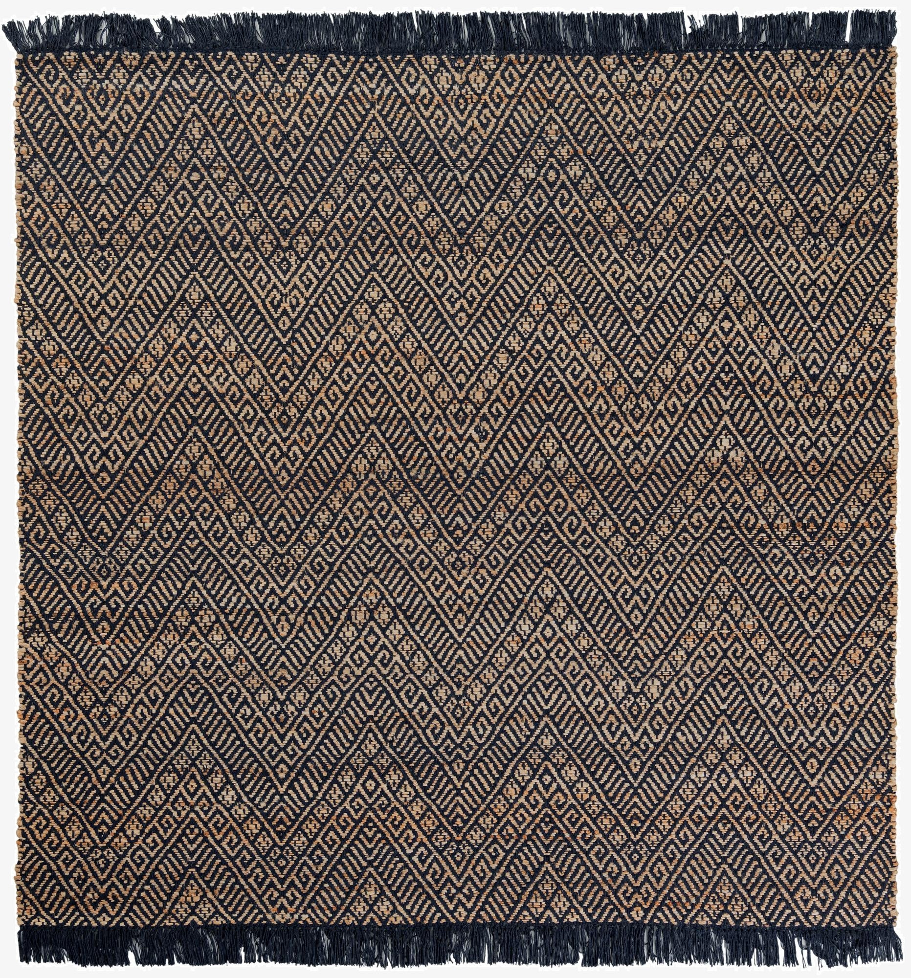  6' 1 x 6' 1  Hand Braided Jute Square Rug