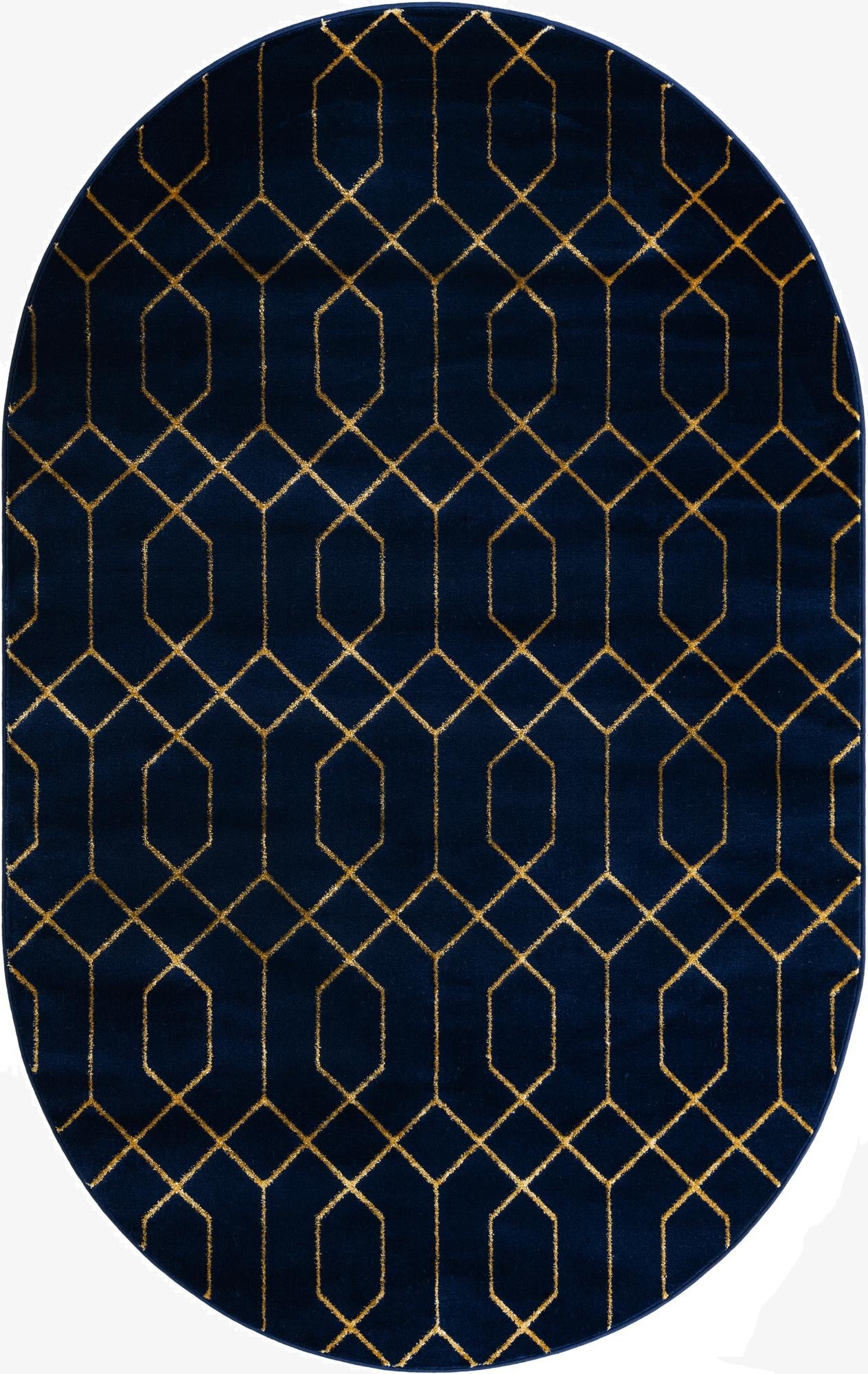  5' 3 x 8'  Marilyn Monroe&trade; Glam Trellis Oval Rug