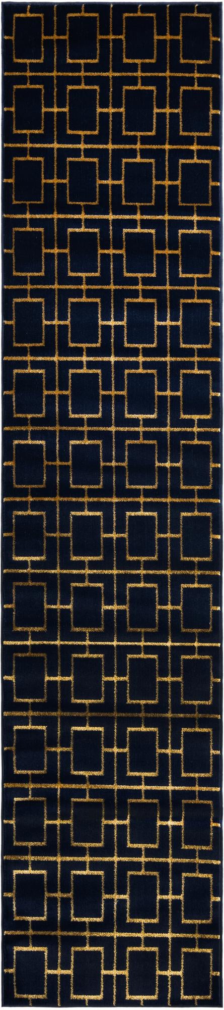 Rug Navy Blue Gold Swatch link