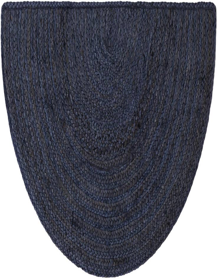 Detail image of  2' 2 x 3' 7  Hand Braided Jute Hearth Rug