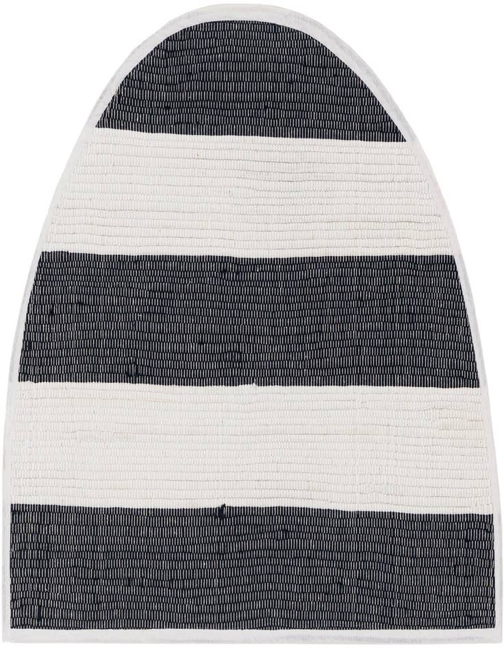 Detail image of  2' 2 x 3' 7  Hand Woven Chindi Rag Hearth Rug