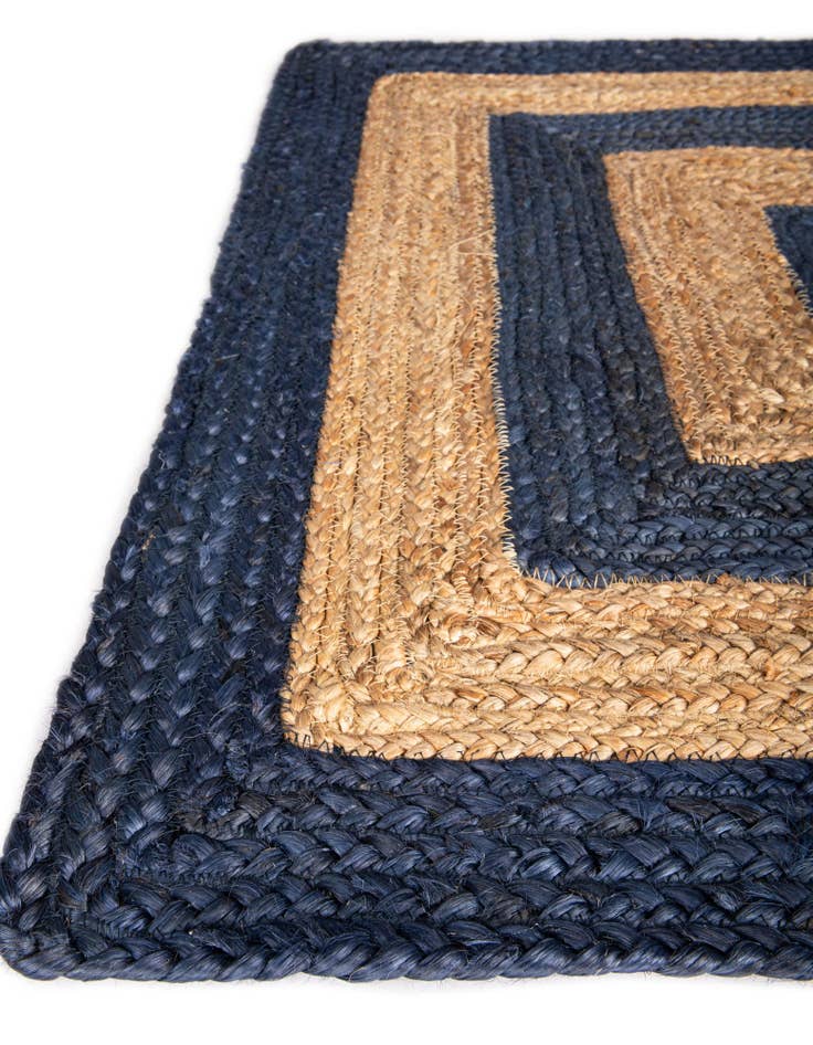 Detail image of  4' 1 x 6' 1  Hand Braided Jute Rug