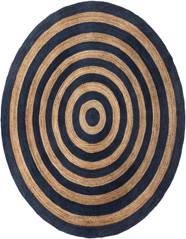 Detail image of  10' x 10'  Hand Braided Jute Round Rug