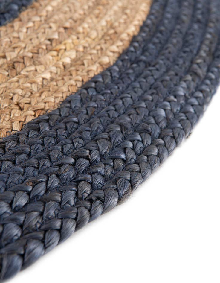 Detail image of  10' x 10'  Hand Braided Jute Round Rug