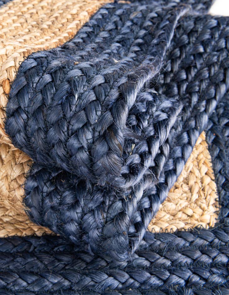 Detail image of  10' x 10'  Hand Braided Jute Round Rug