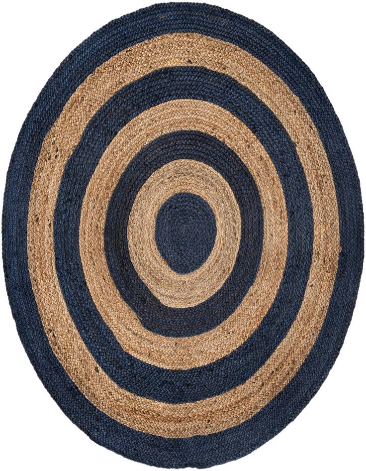 Detail image of  5' 1 x 5' 1  Hand Braided Jute Round Rug