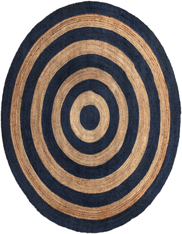 Detail image of  8' x 8'  Hand Braided Jute Round Rug