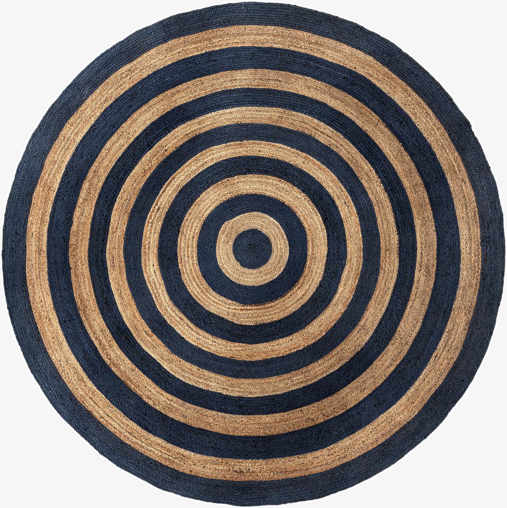  10' x 10'  Hand Braided Jute Round Rug