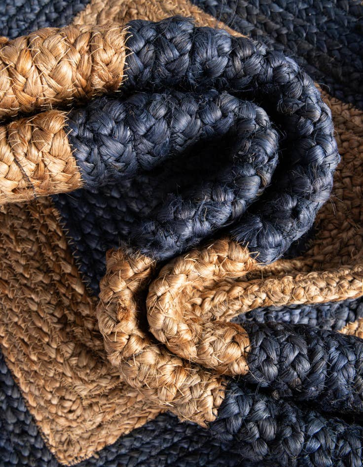 Detail image of  10' x 10'  Hand Braided Jute Square Rug