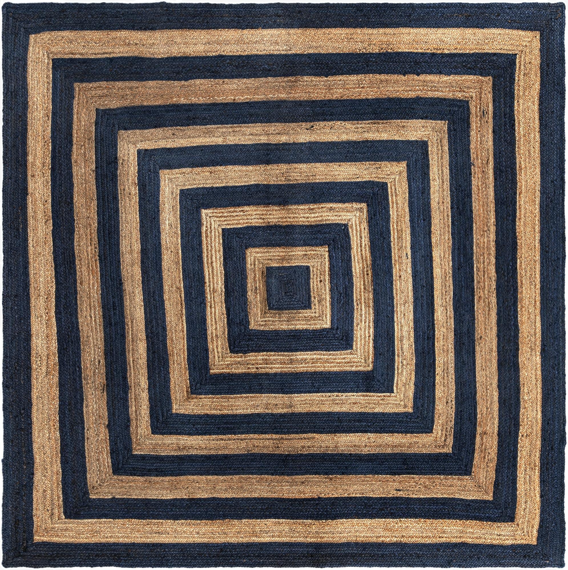  10' x 10'  Hand Braided Jute Square Rug