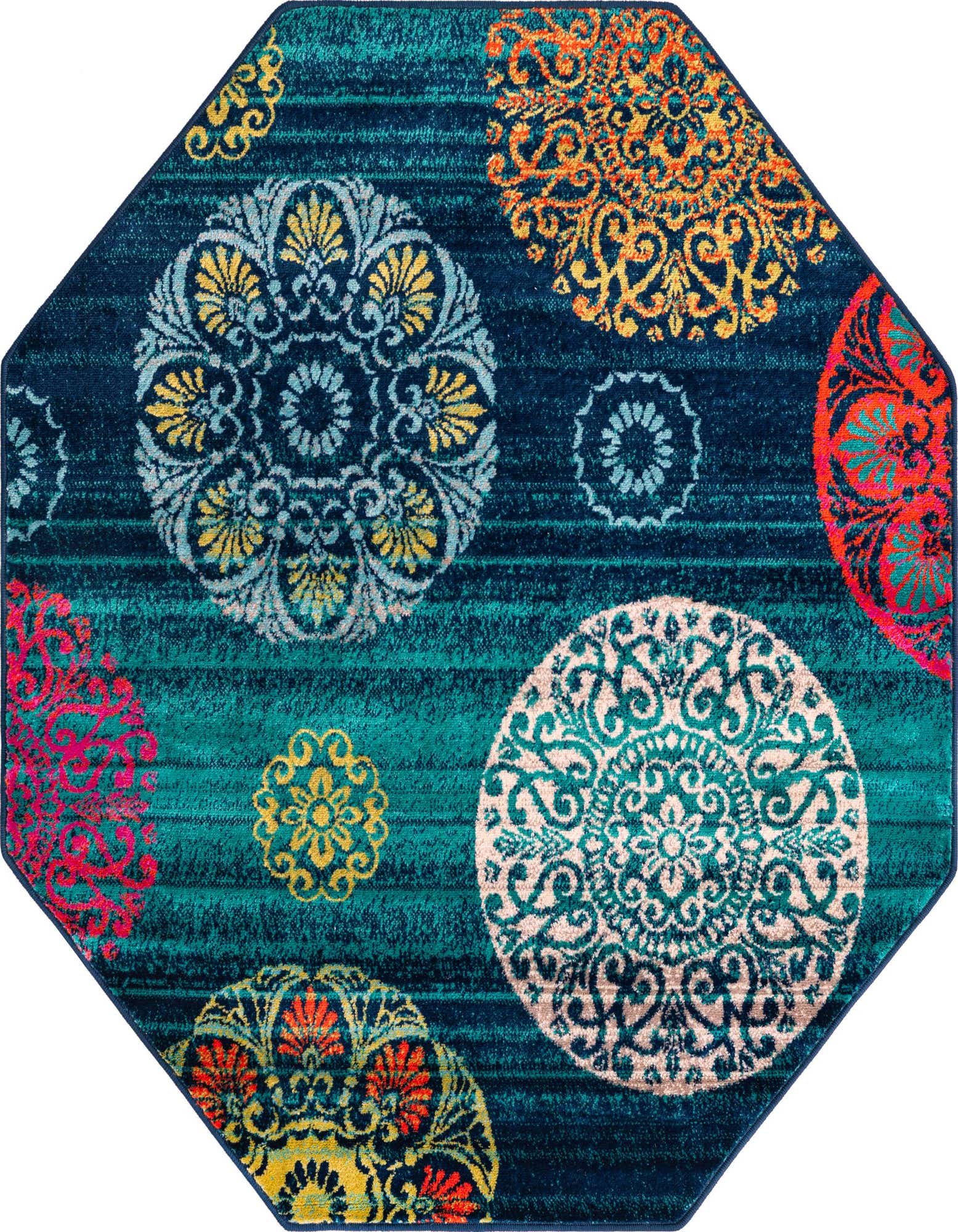 Primary image  5' 3 x 5' 3 Azalea Octagon Rug