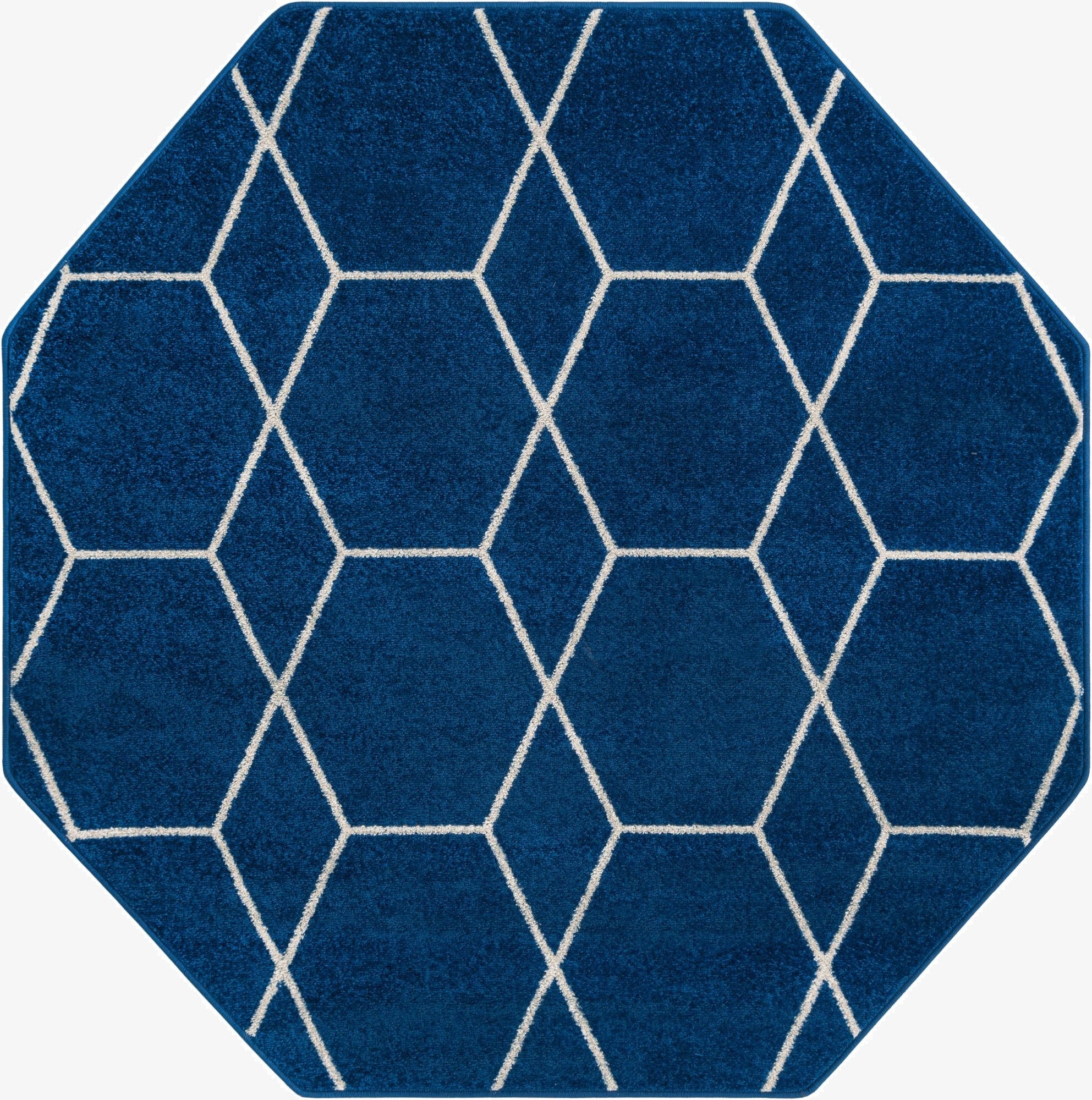  5' 3 x 5' 3 Lattice Frieze Octagon Rug