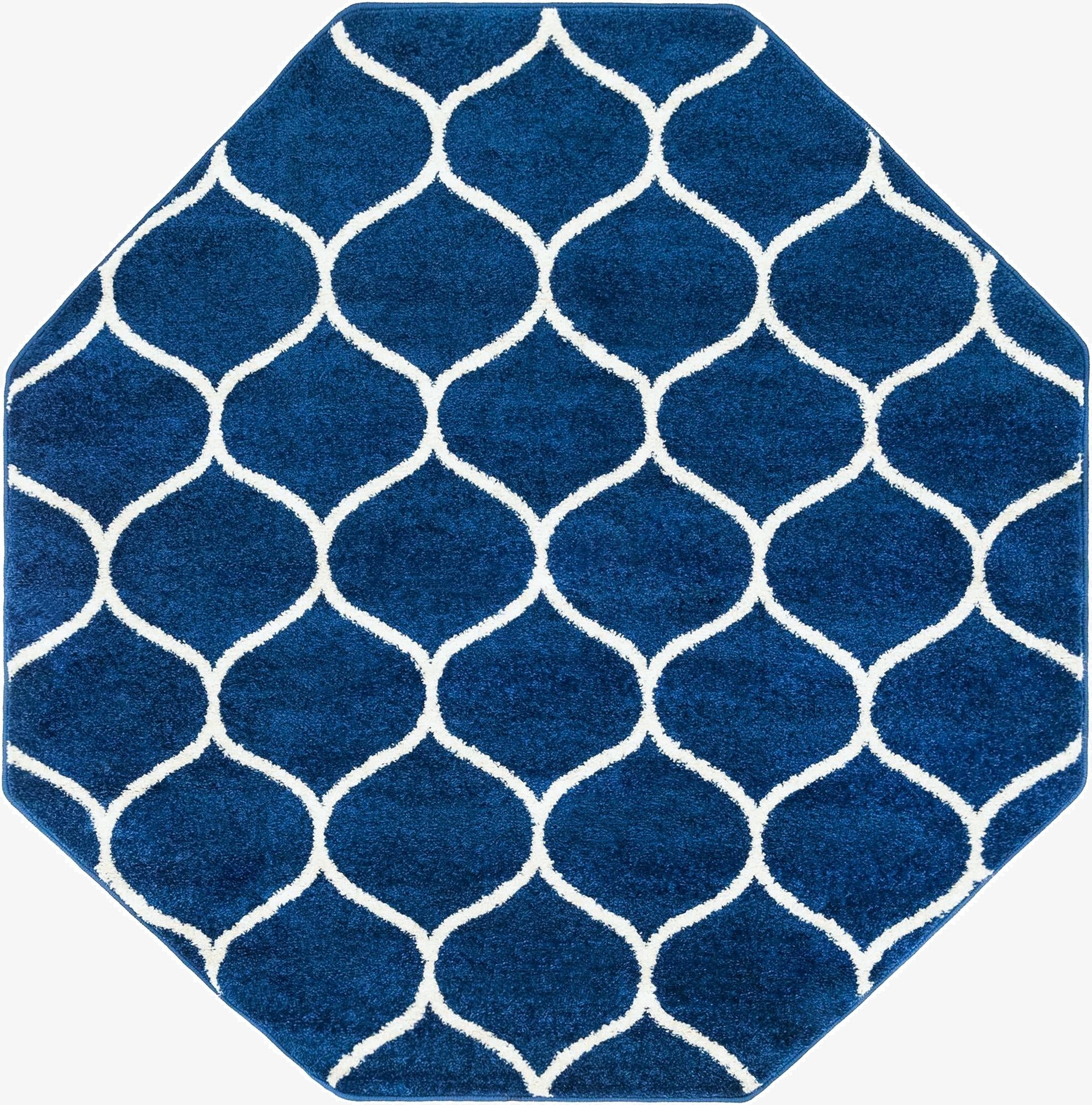  7' 10 x 7' 10 Lattice Frieze Octagon Rug