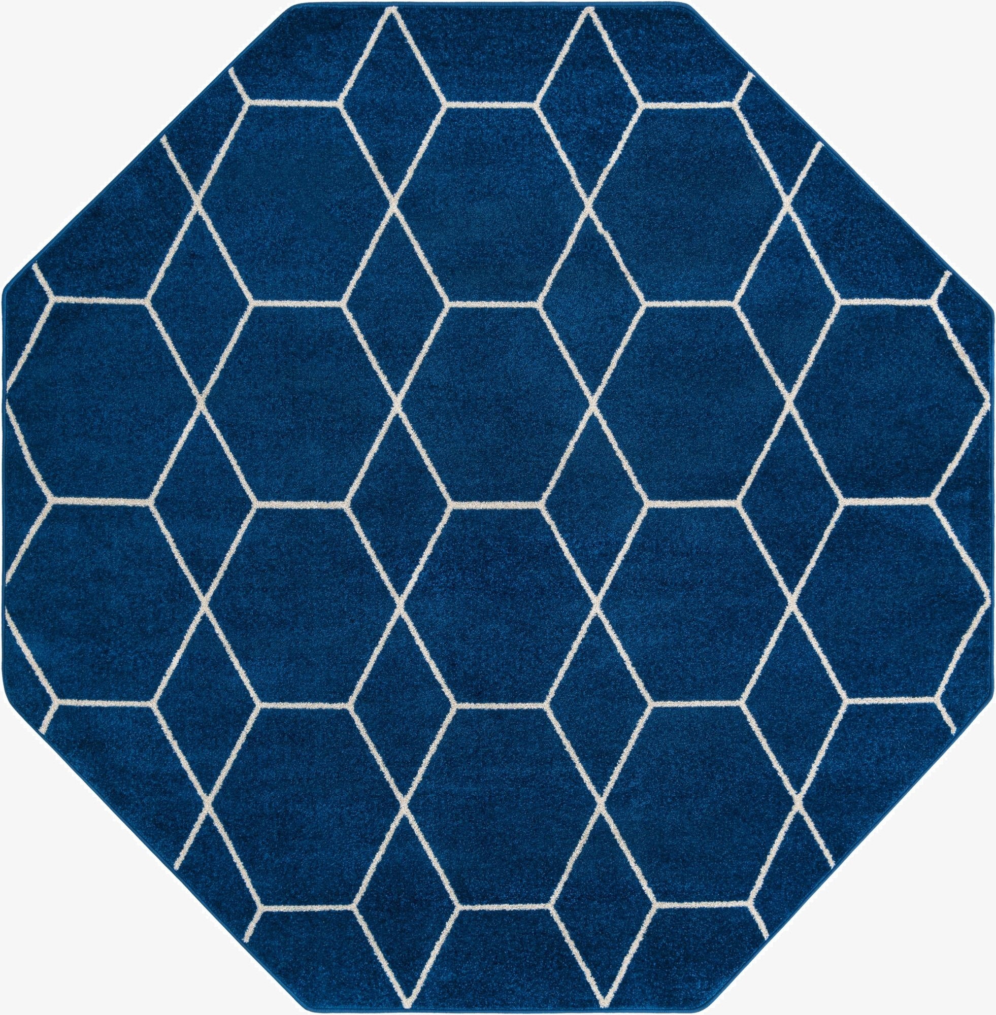  7' 10 x 7' 10 Lattice Frieze Octagon Rug
