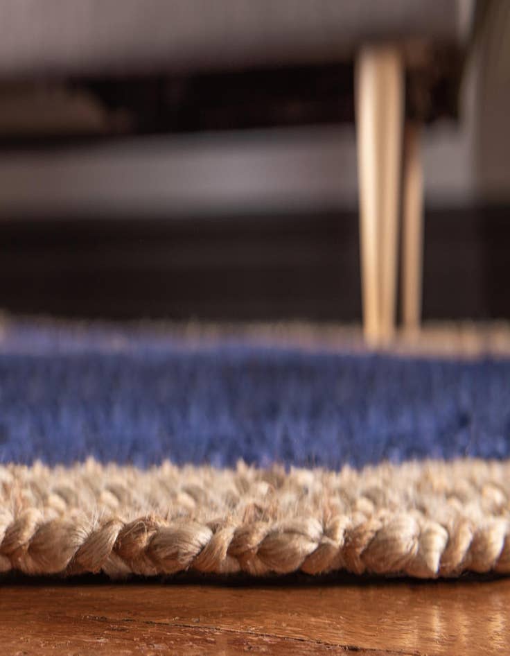 Detail image of  8' x 10'  Hand Braided Jute Oval Rug