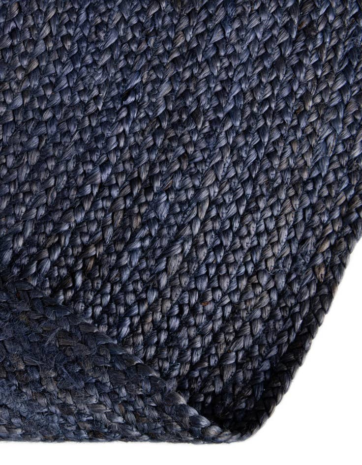 Detail image of  8' x 10'  Hand Braided Jute Oval Rug