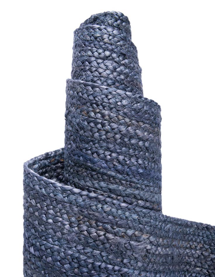 Detail image of  8' x 10'  Hand Braided Jute Oval Rug