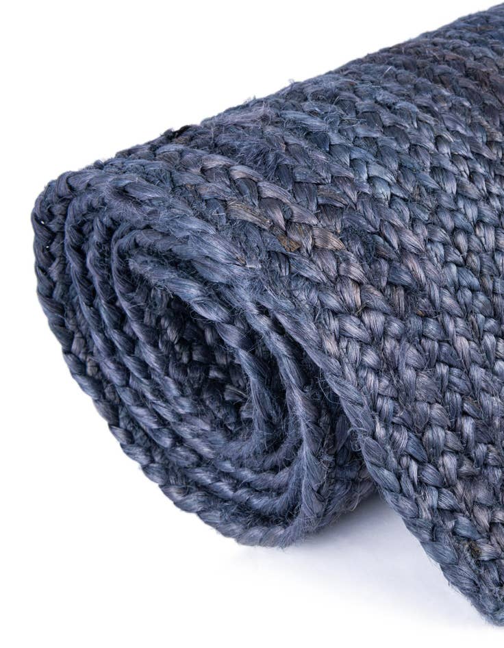 Detail image of  8' x 10'  Hand Braided Jute Oval Rug