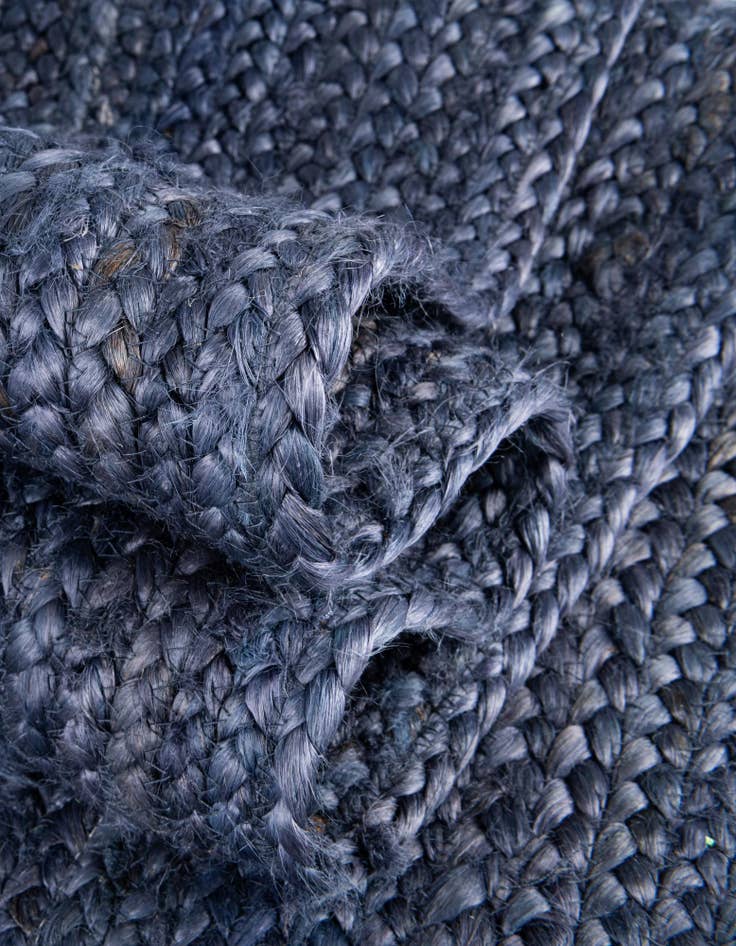 Detail image of  8' x 10'  Hand Braided Jute Oval Rug