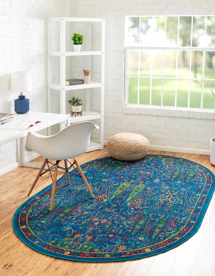 Detail image of  5' 3 x 8' Calypso Oval Rug