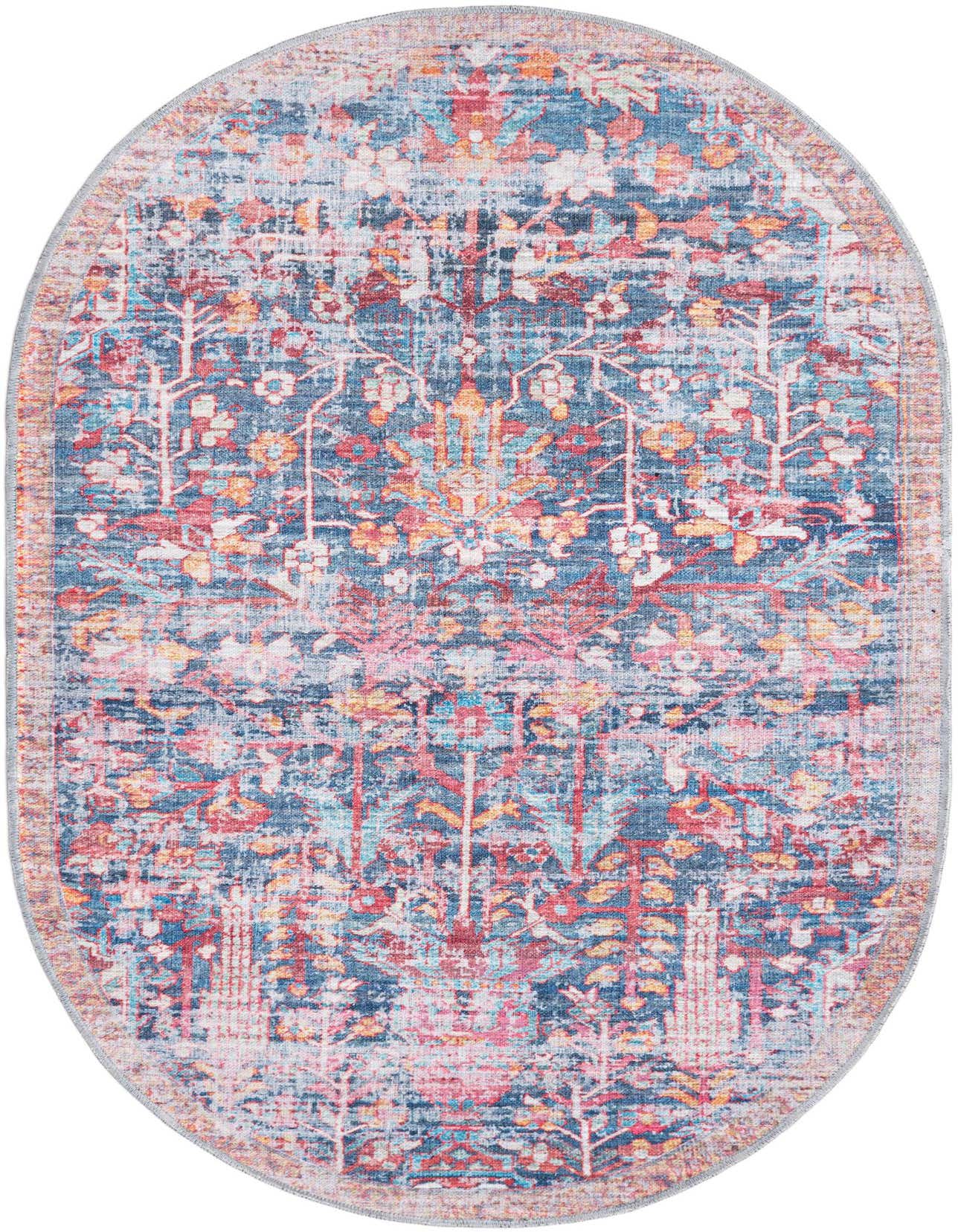 Primary image  4' x 6'  Washable Maahru Oval Rug