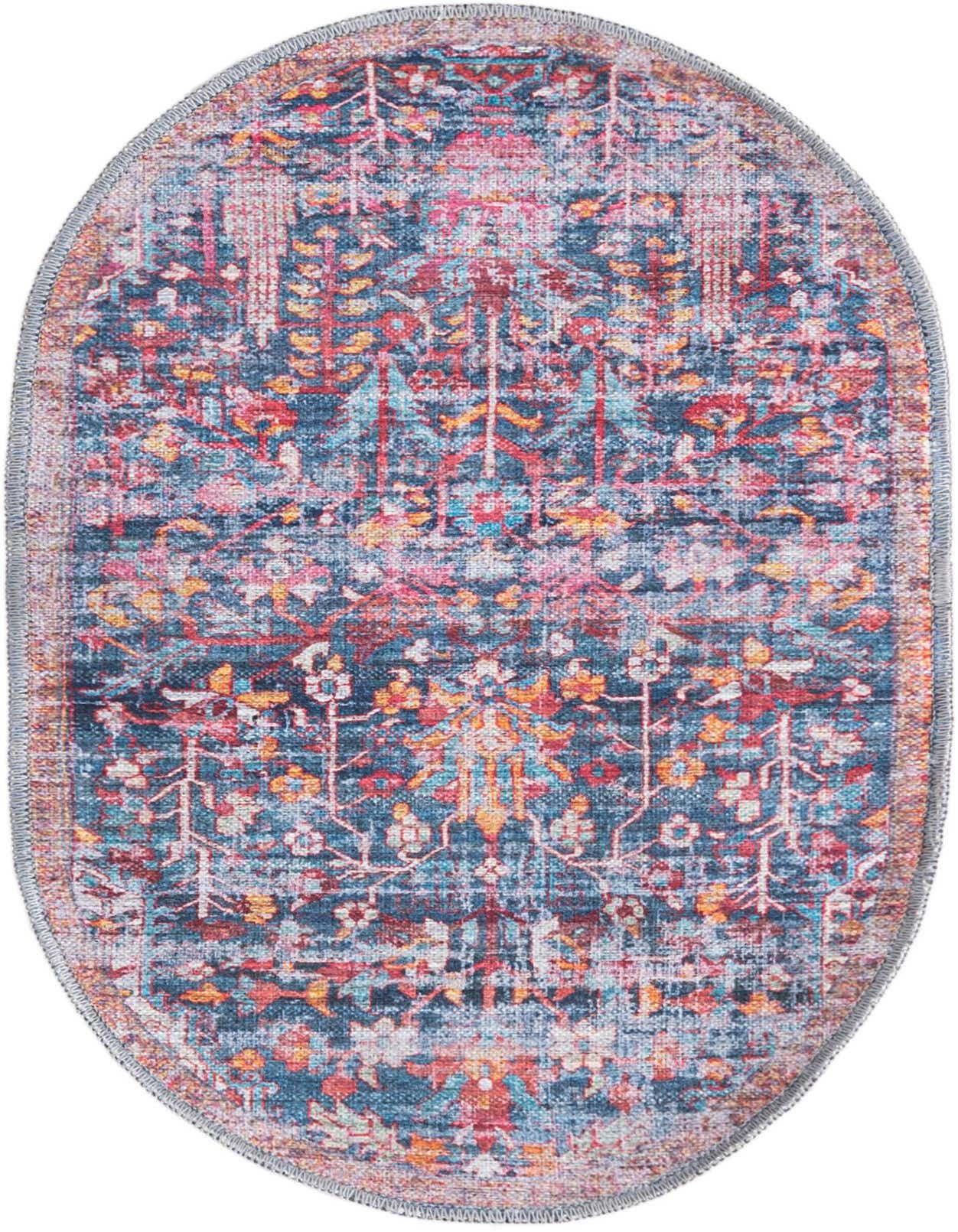 Primary image  2' x 3'  Washable Maahru Oval Rug