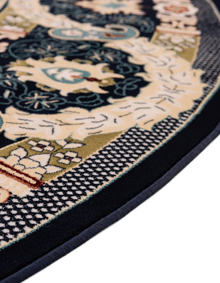 Detail image of  7' 10 x 10' Nain Design Oval Rug