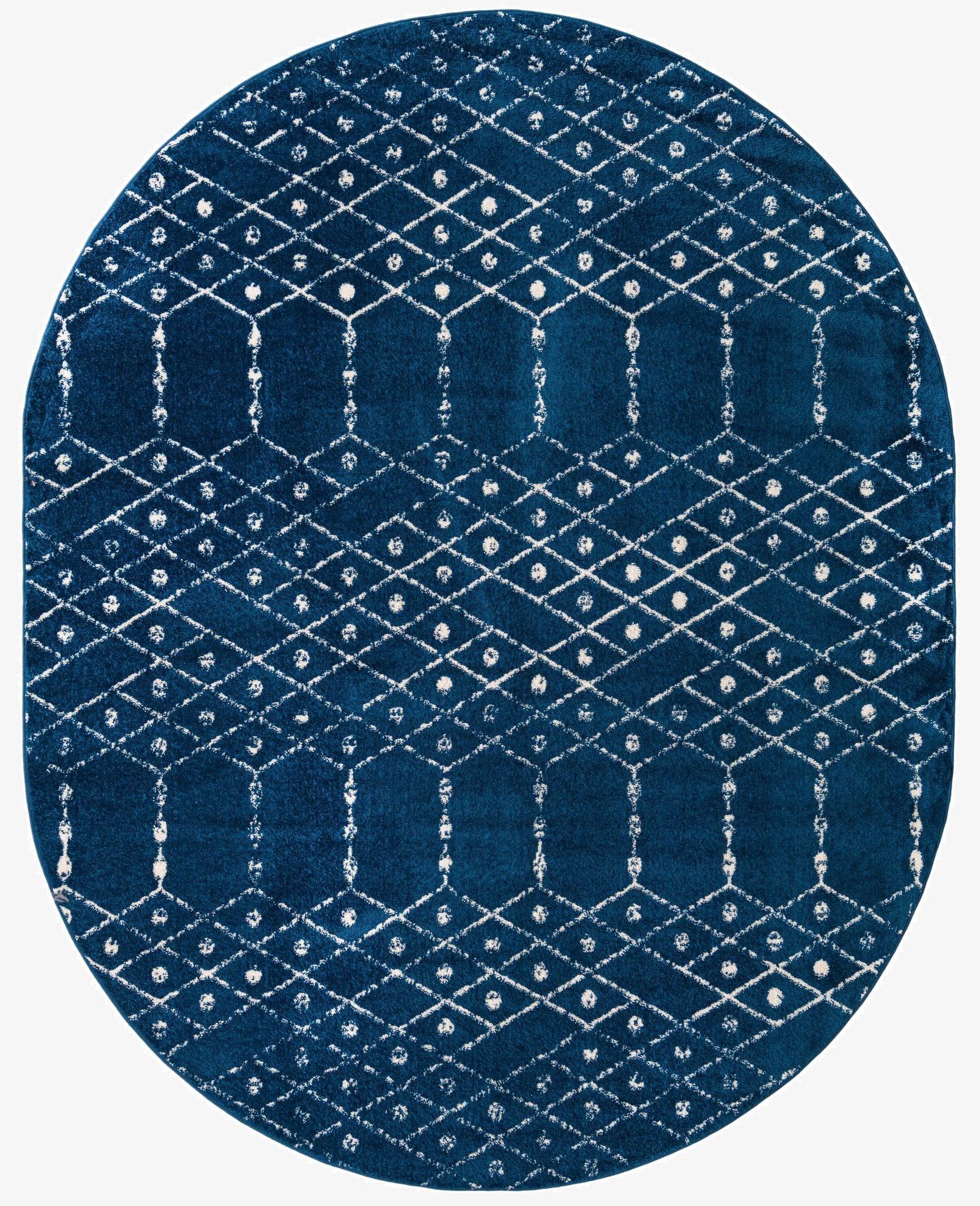  7' 10 x 10' Paxon Trellis Oval Rug
