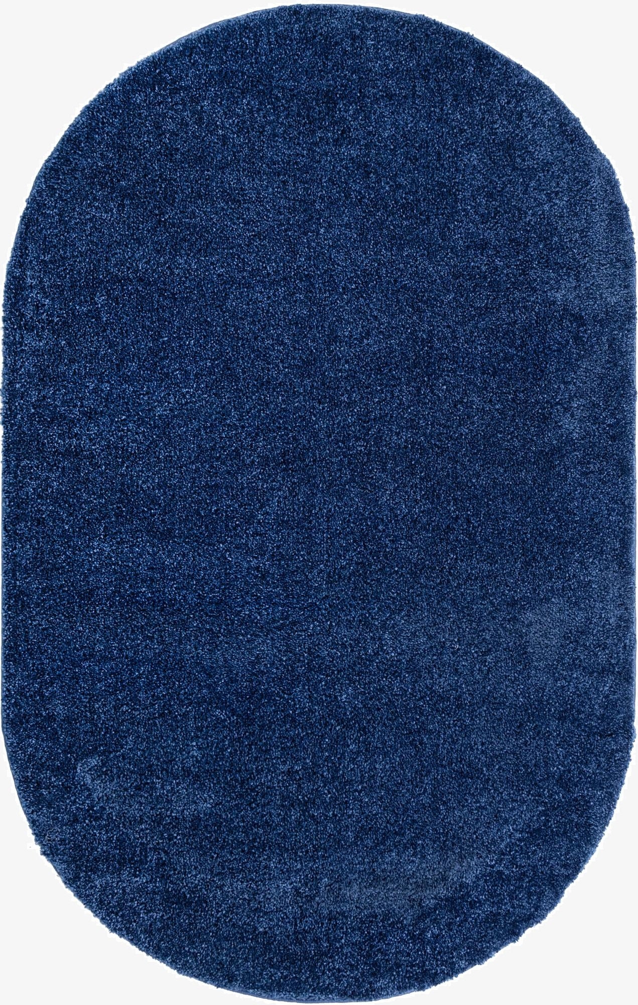 Primary image  5' x 8' Solid Frieze Oval Rug