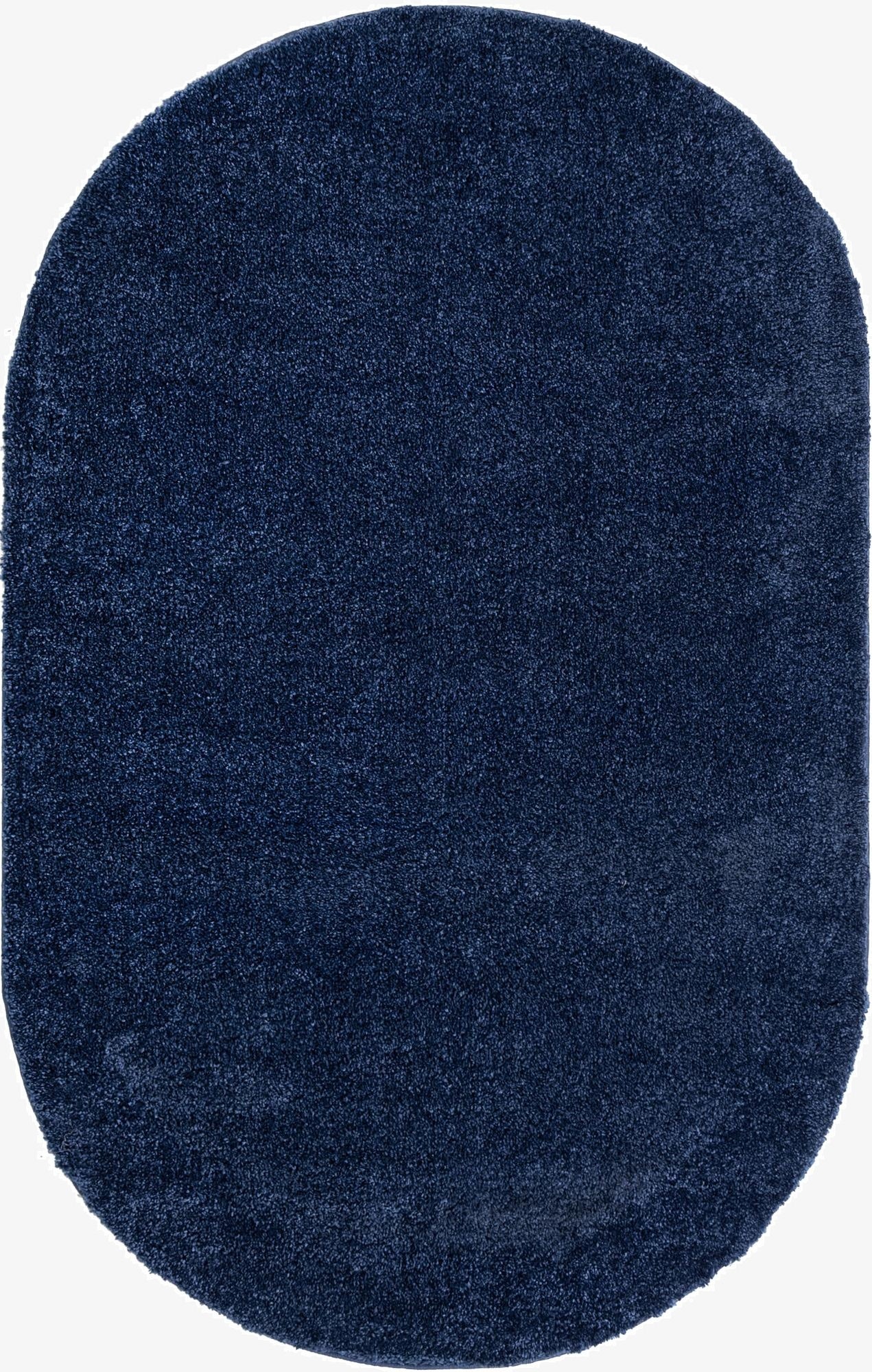  3' 3 x 5' 3 Solid Frieze Oval Rug