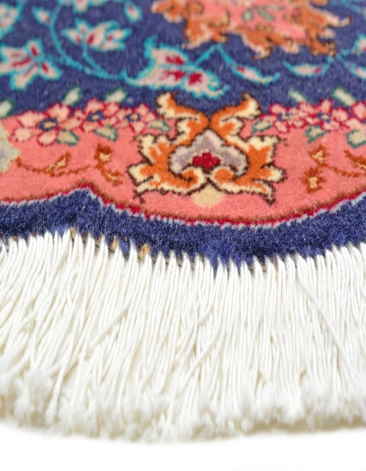Detail image of  1' 11 x 2' 9  Hand Knotted Tabriz Persian Oval Rug