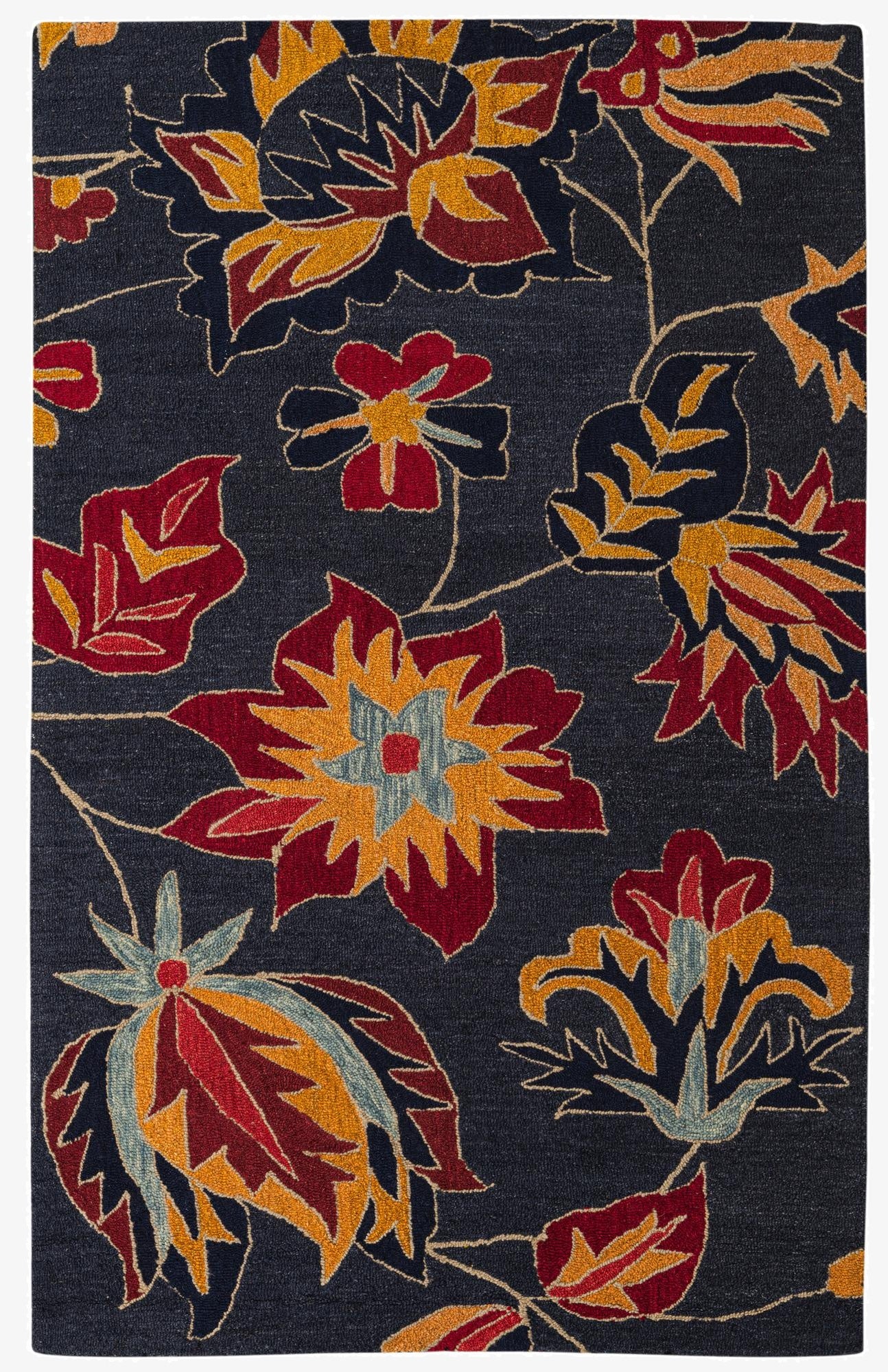  5' x 8' Agra Wool Rug