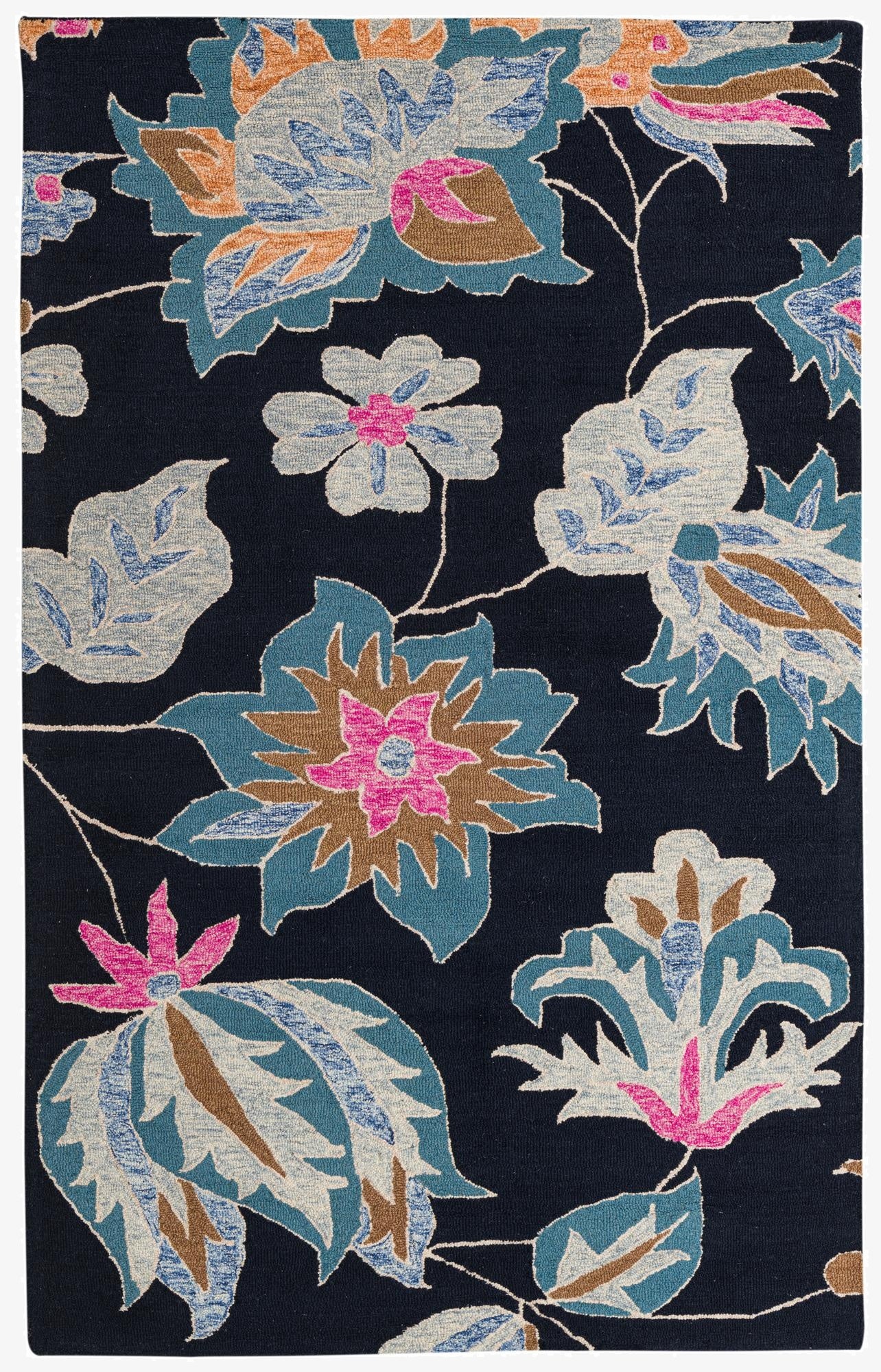  5' 1 x 8' Agra Wool Rug