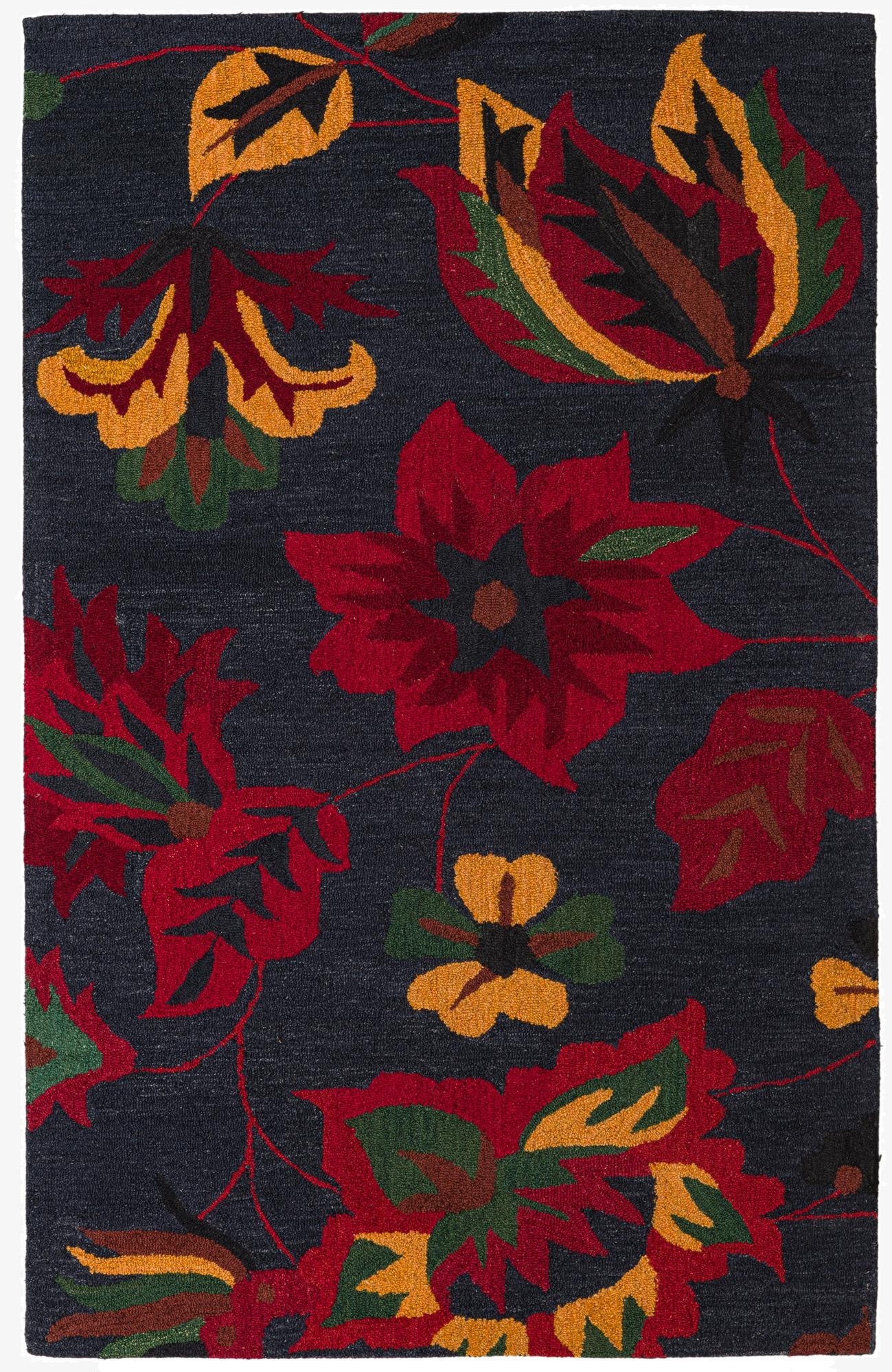  5' 1 x 8' Agra Wool Rug
