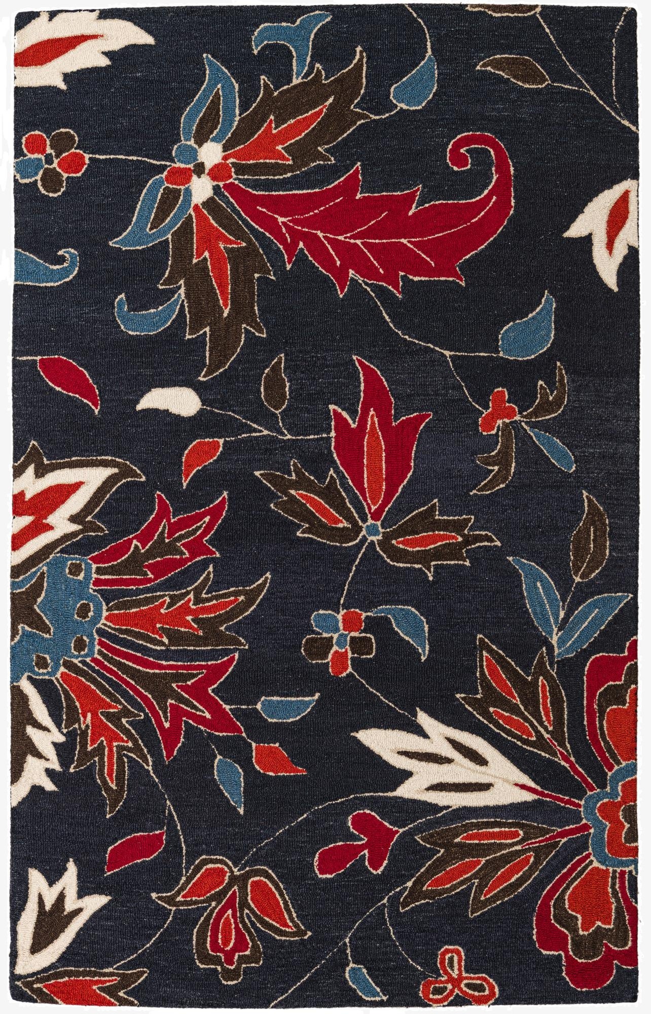  5' 1 x 8' Agra Wool Rug