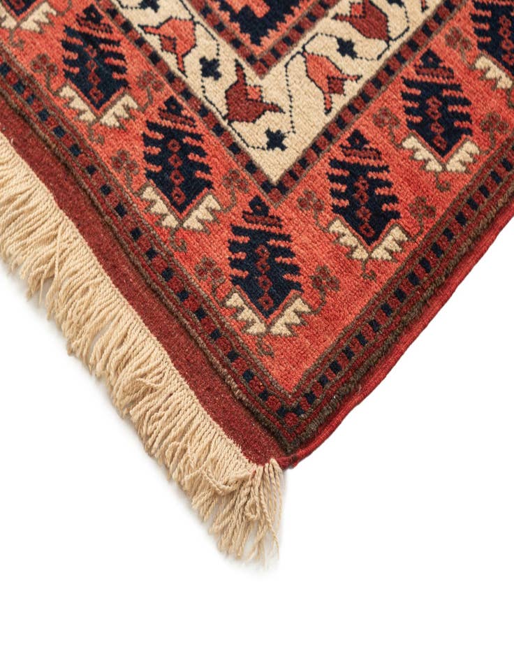 Detail image of  3' 8 x 6'  Hand Knotted Anatolian Oriental Wool Rug