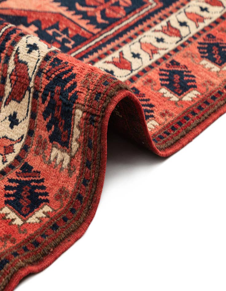 Detail image of  3' 8 x 6'  Hand Knotted Anatolian Oriental Wool Rug