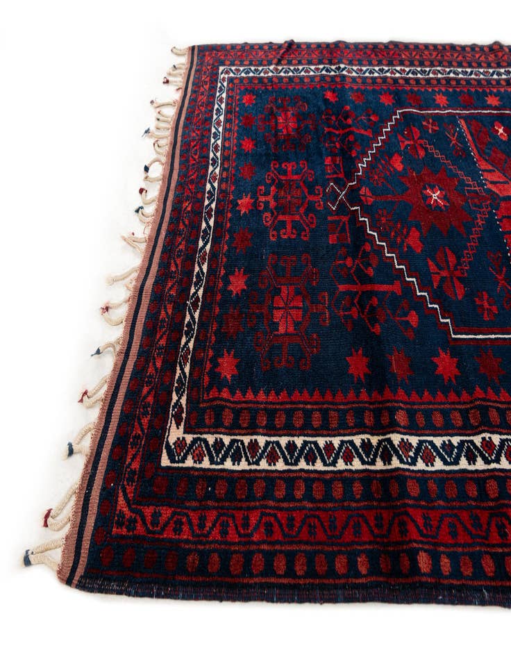 Detail image of  3' 7 x 6'  Hand Knotted Anatolian Wool Rug