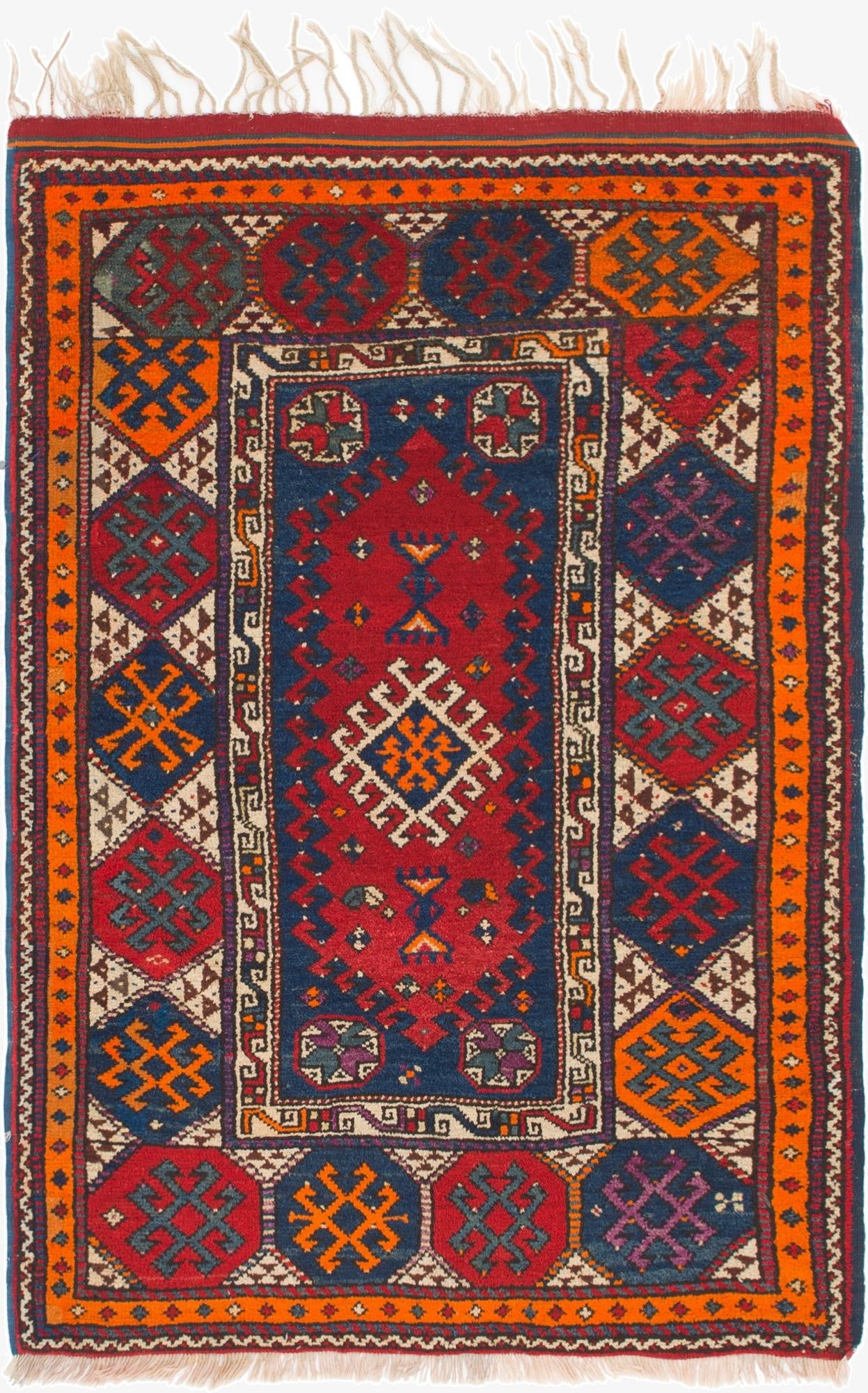  4' x 6' 3  Hand Knotted Anatolian Wool Rug