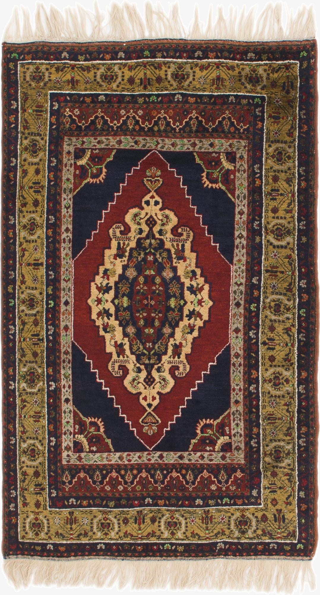  4' x 6' 6  Hand Knotted Anatolian Wool Rug