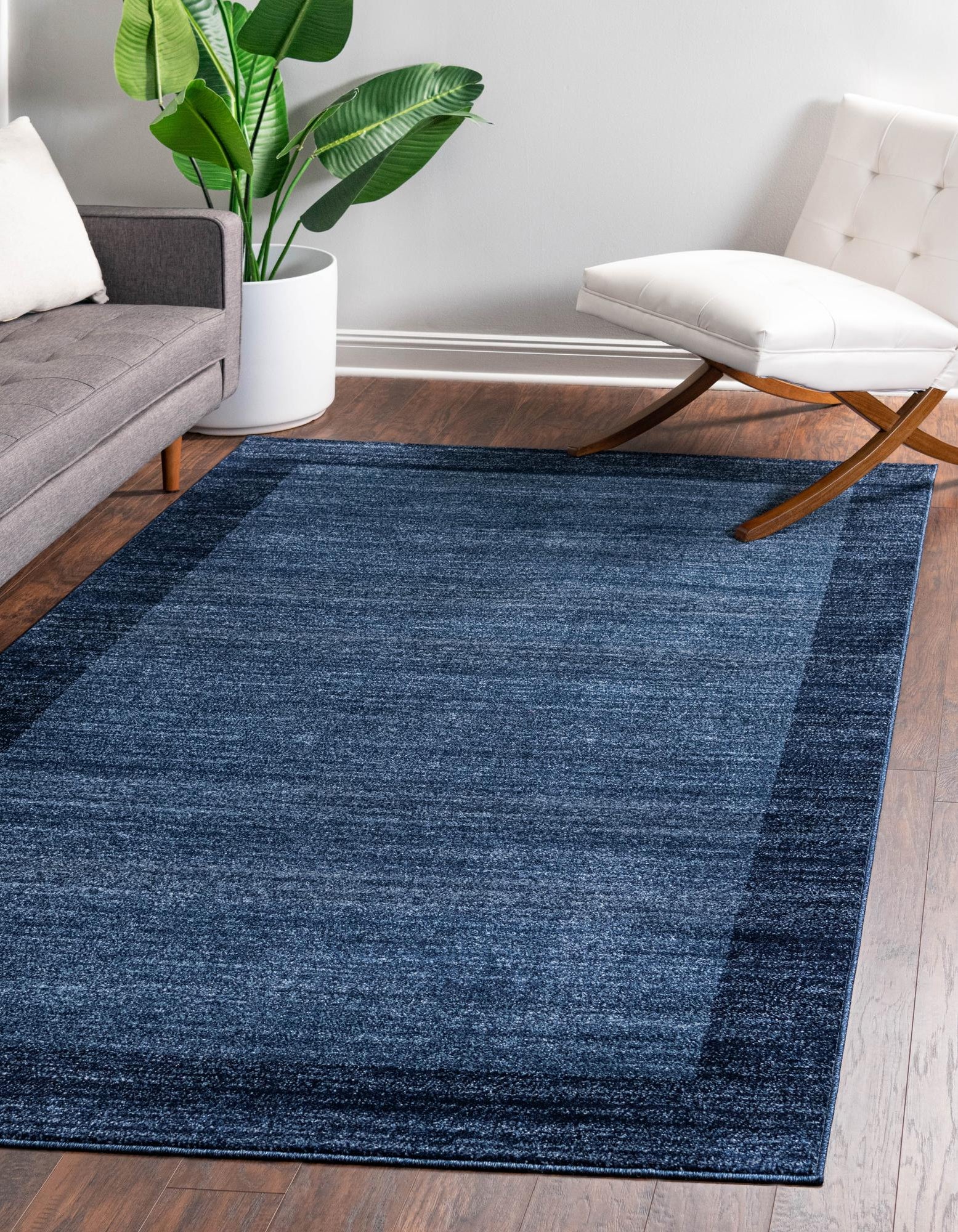 Navy Blue 6' x 9' Angelica Rug | Rugs.com