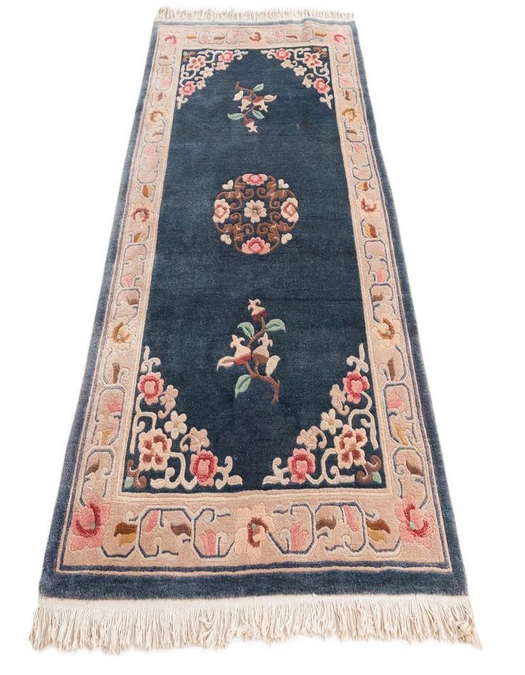 Detail image of 4' x 7' Hand Knotted Antique Finish Wool Rug