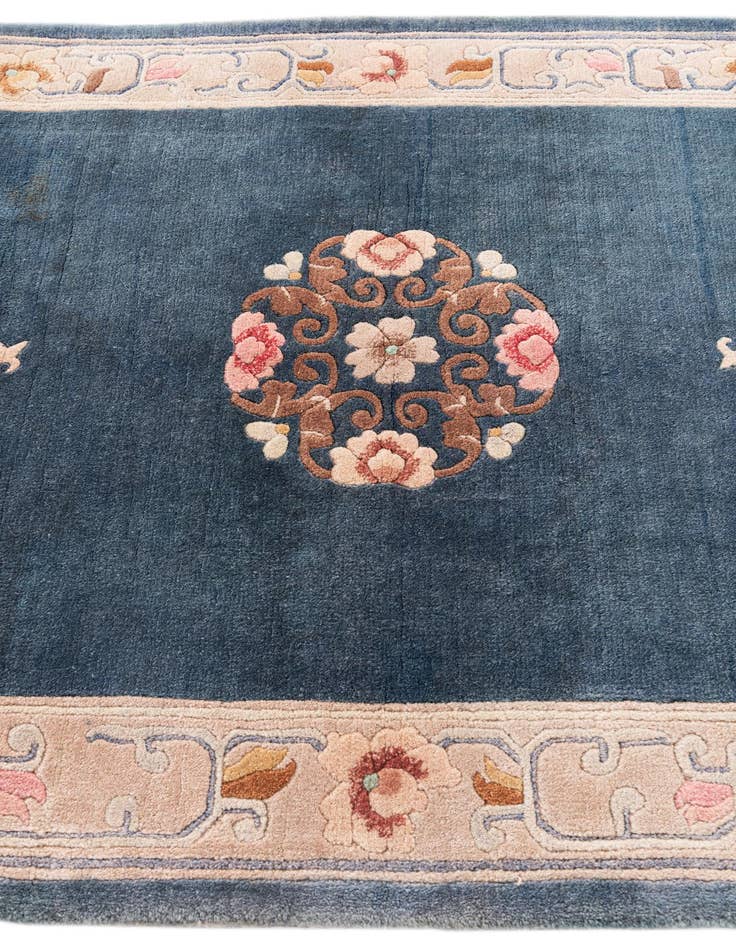 Detail image of 4' x 7' Hand Knotted Antique Finish Wool Rug