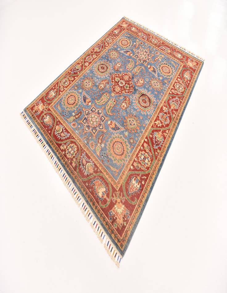 Detail image of  5' 10 x 7' 10  Hand Knotted Ariana Ziegler Rug