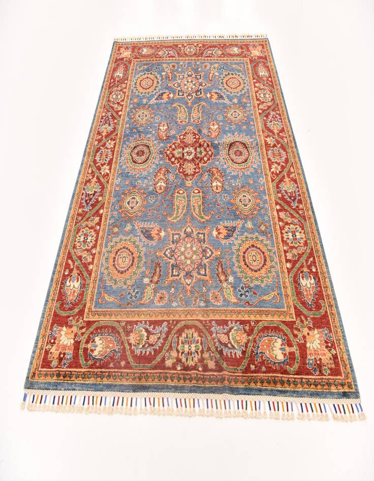 Detail image of  5' 10 x 7' 10  Hand Knotted Ariana Ziegler Rug