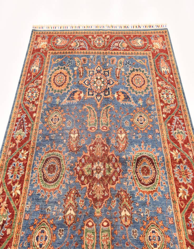 Detail image of  5' 10 x 7' 10  Hand Knotted Ariana Ziegler Rug