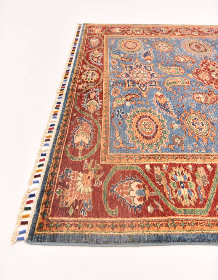 Detail image of  5' 10 x 7' 10  Hand Knotted Ariana Ziegler Rug