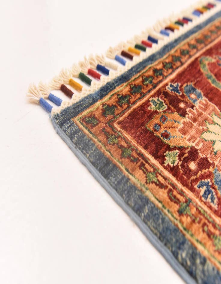 Detail image of  5' 10 x 7' 10  Hand Knotted Ariana Ziegler Rug