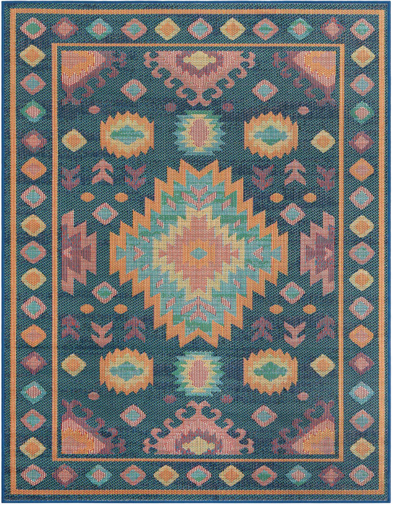 Primary image  5' 3 x 8'  Washable Baja Indoor / Outdoor Rug